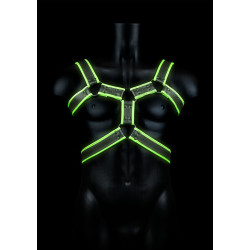 Ouch! Glow Harnais phosphorescent Glow Body Noir